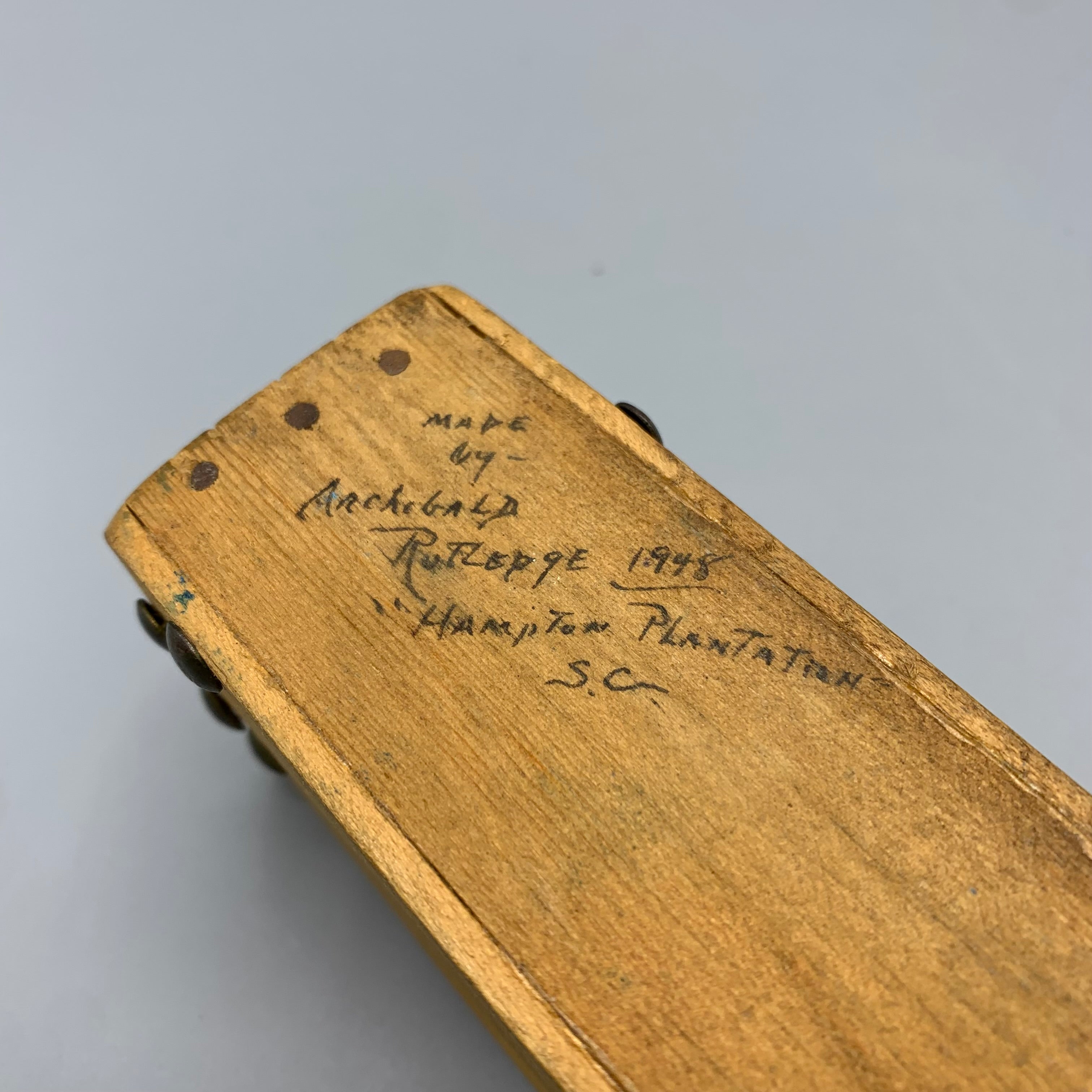 Archibald Rutledge - Vintage Box Turkey Call