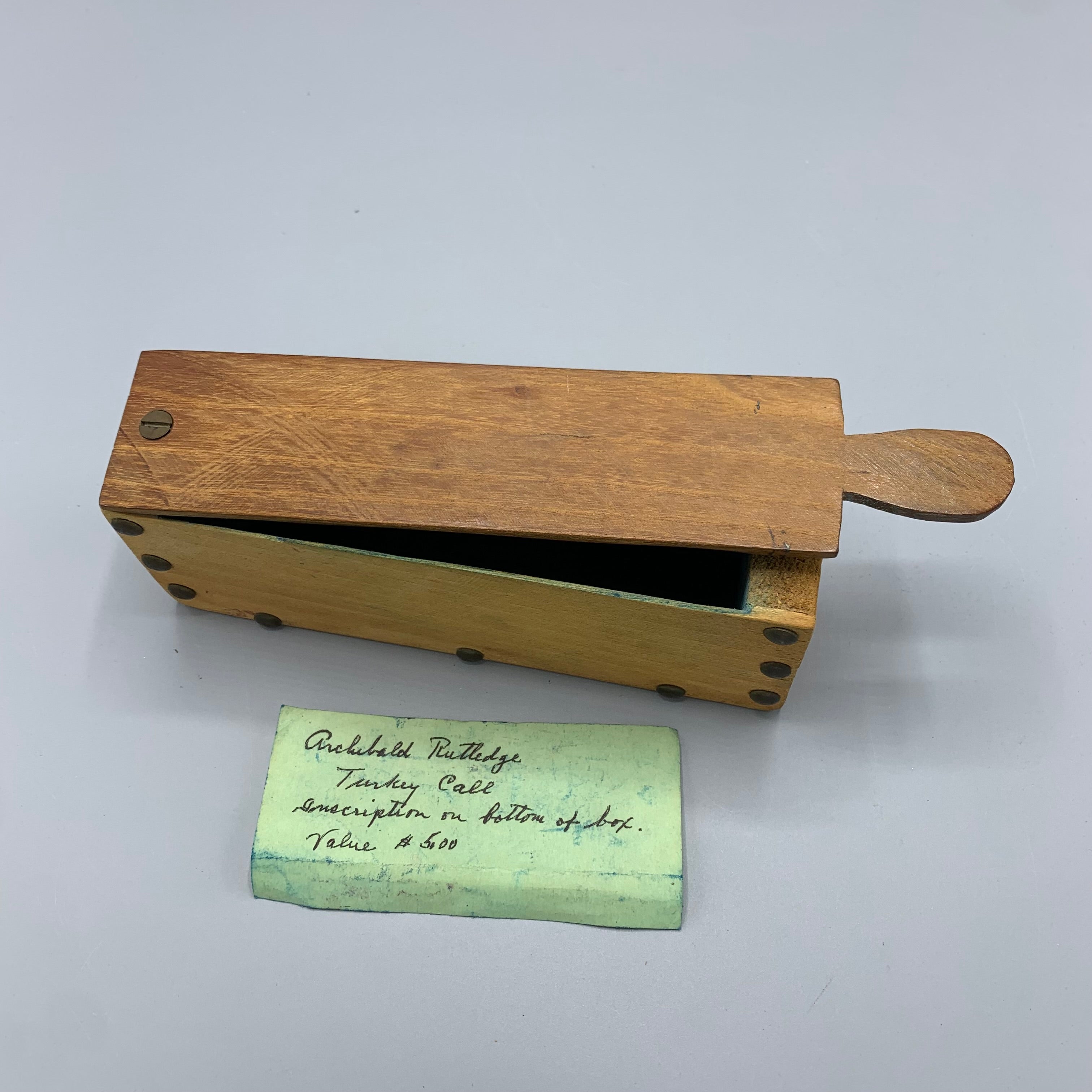 Archibald Rutledge - Vintage Box Turkey Call