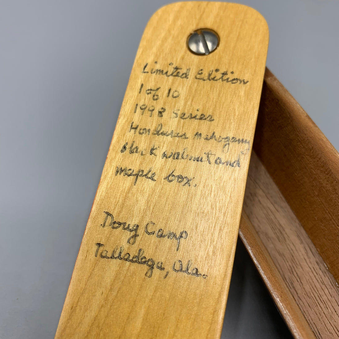 Doug Camp - Screamin Hen 1998 Box Call- Call No. 1055