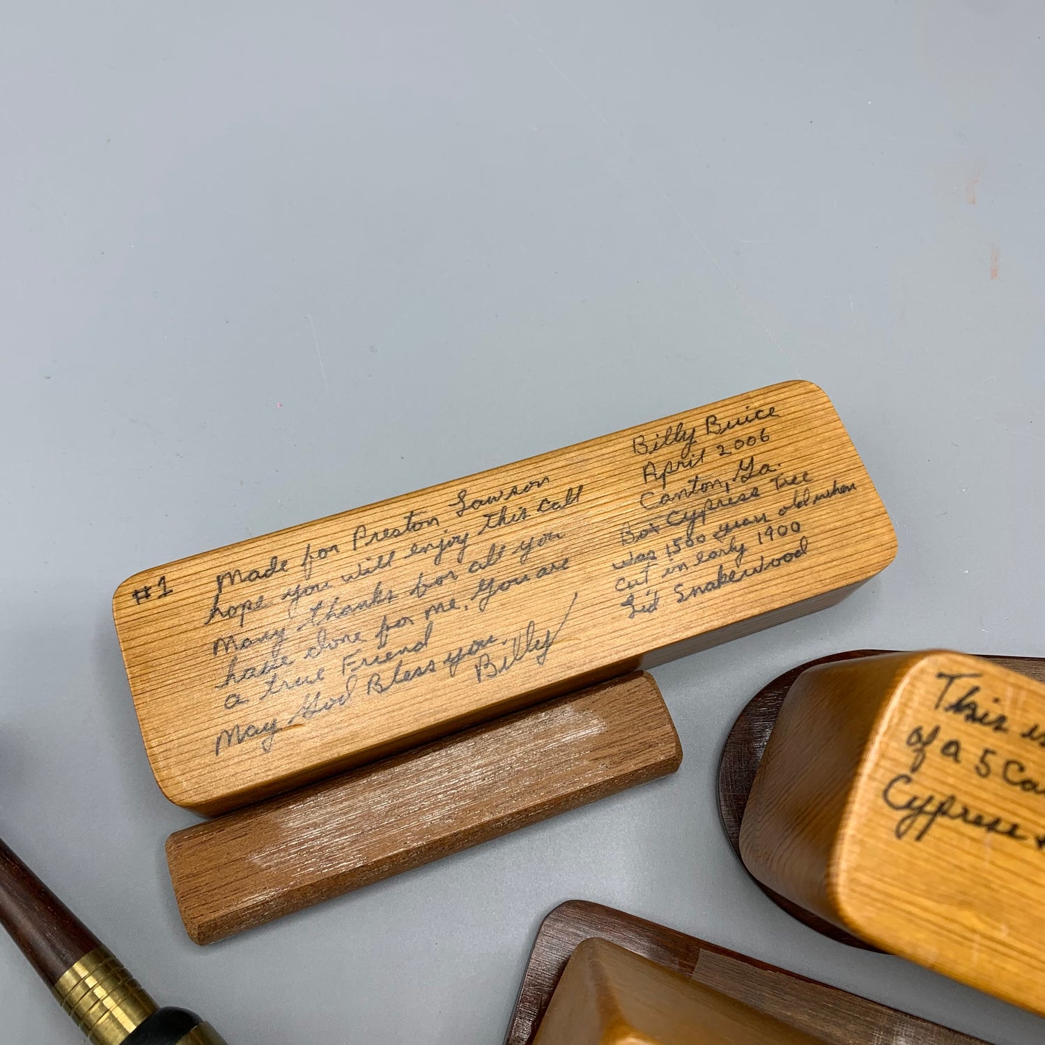 Billy Buice - 2006 5 Call Cypress/Snakewood Match Set - Call No. 500