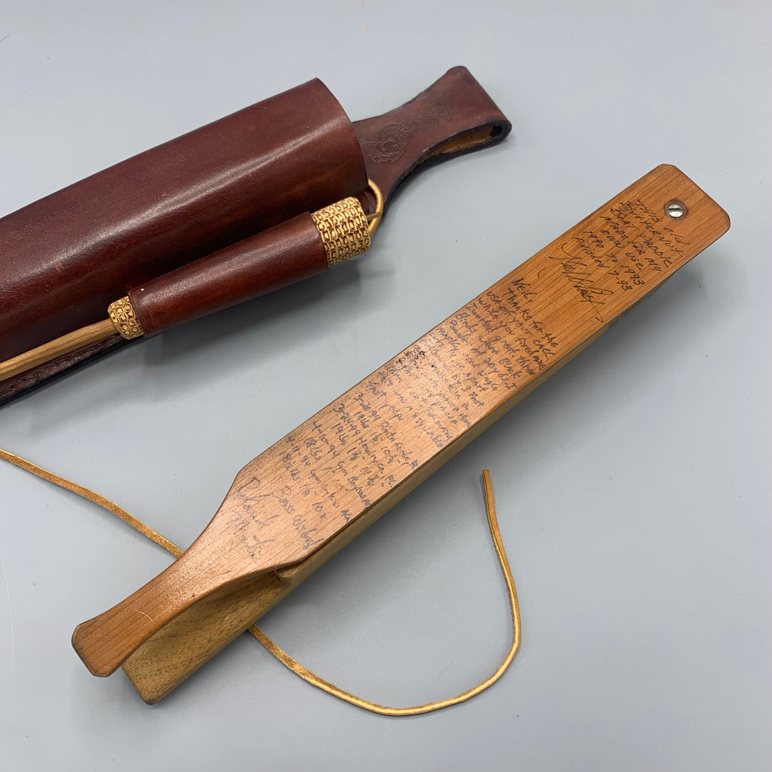 Neil Cost - Paddle Box Call w/ Leather Holster - Call No. 430